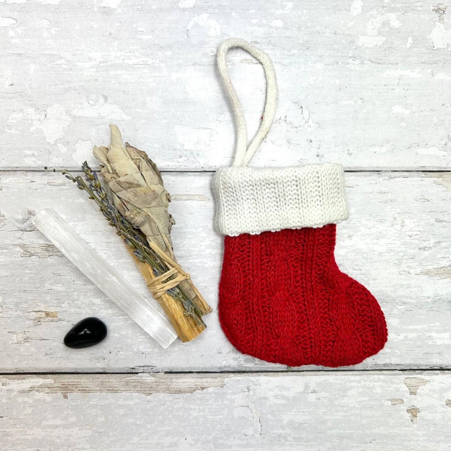 Mini Sage & Crystal Stocking