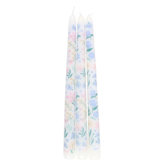 Floral Taper Candles