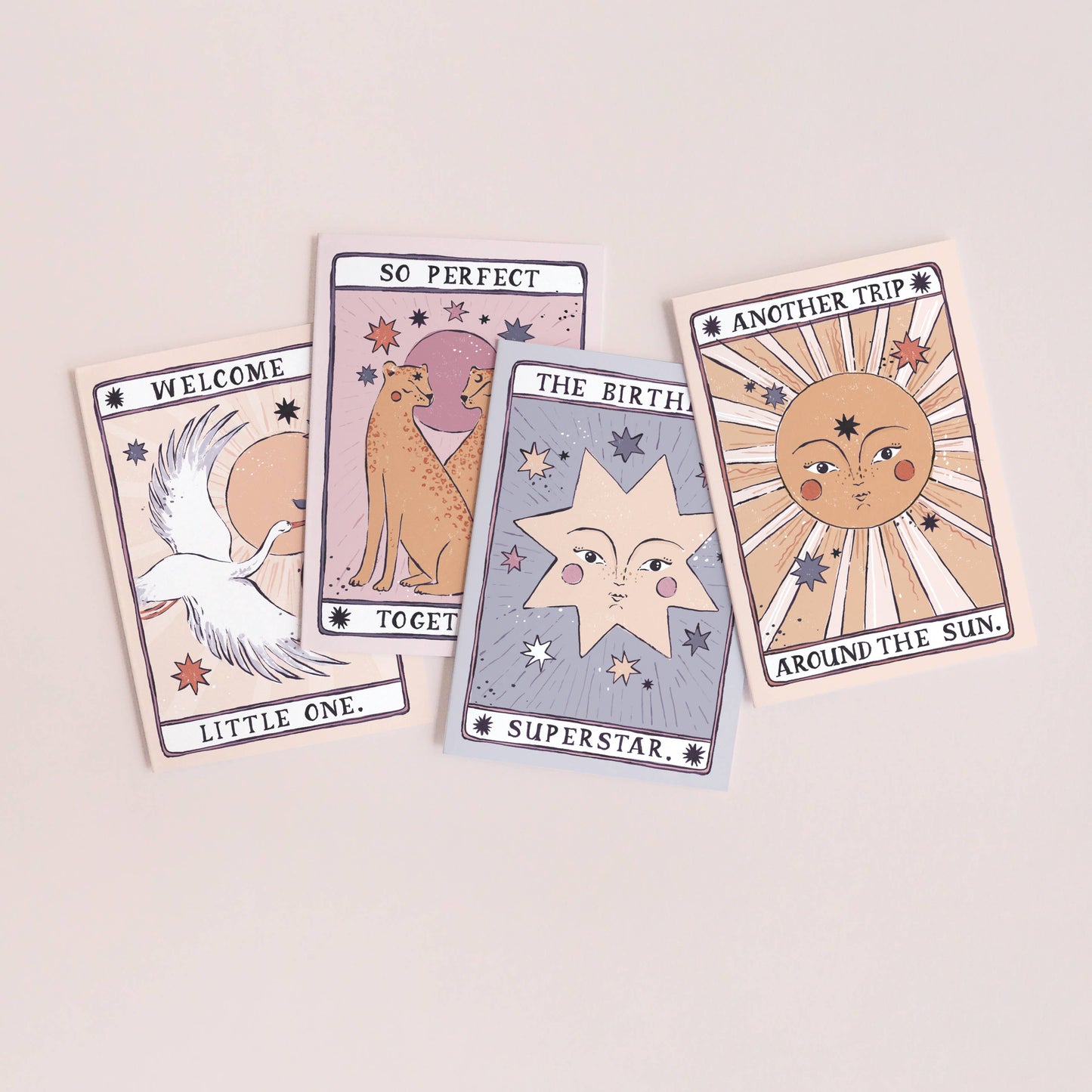 Tarot Sun Birthday Card | Tarot Card | Sun Greeting Cards