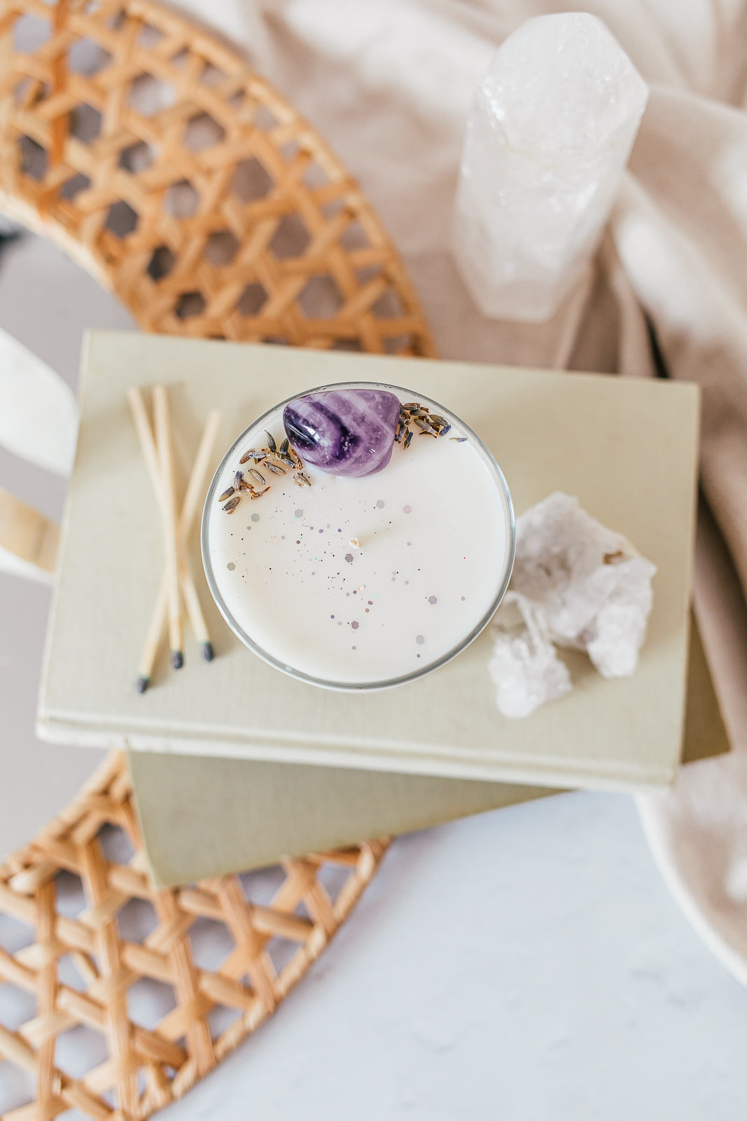 Classic Amethyst - Lavender & Camomile Candle