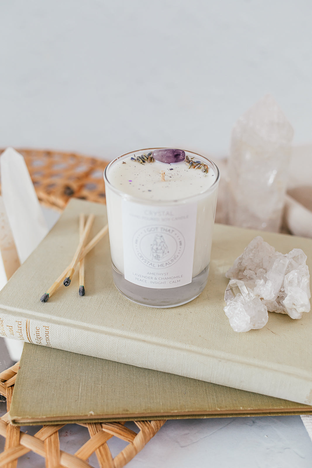 Classic Amethyst - Lavender & Camomile Candle