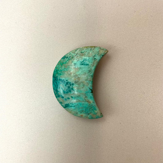 Peruvian Chrysocolla Moon