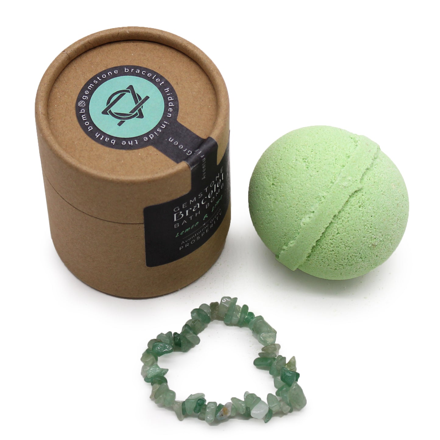 Gemstone Bracelet Bath Bomb (Green Aventurine)