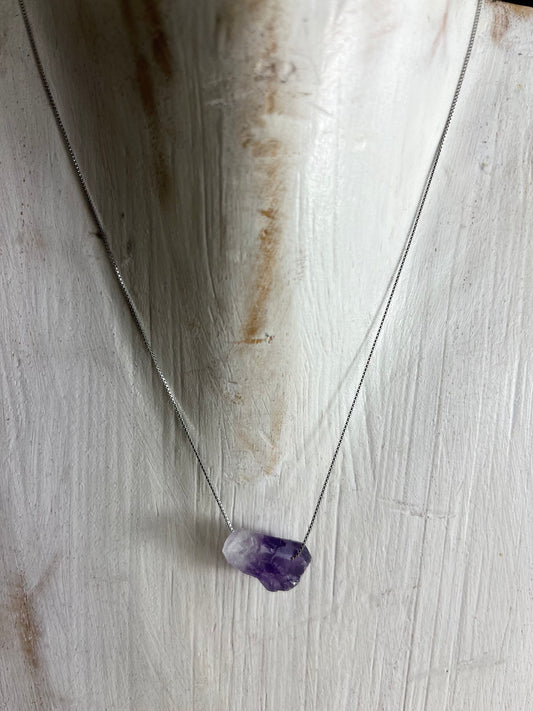 Amethyst - 95 Silver Necklace